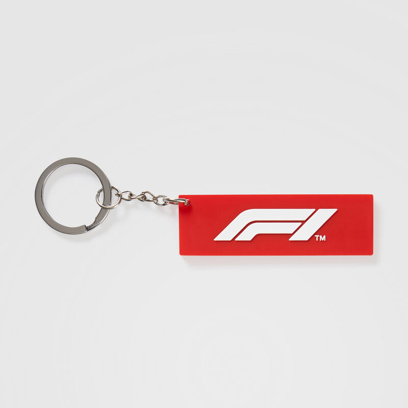 F1 FW F1 LOGO KEYRING - red